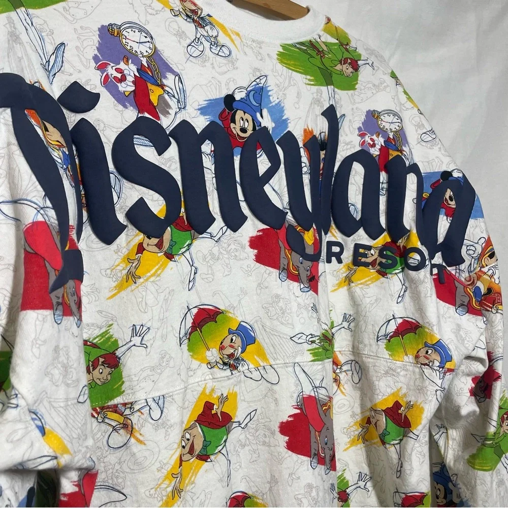 Vintage DisneyLand Resort Spirit Jersey Sweatshirt Small Oversized Unisex - Picture 4 of 5